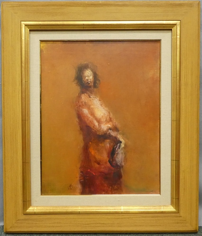 Ryo Hirano Woman Original Oil Painting on Canvas F6 Framed Japanese Modern Art: Ryo Hirano Woman Original Oil Painting on Canvas F6 Framed Japanese Modern Art Item Specifics: Artist: Ryo Hirano Subject: Woman Material: Oil on Canvas Style: Japanese Size: 59 x 50 cm Year Of Produc
