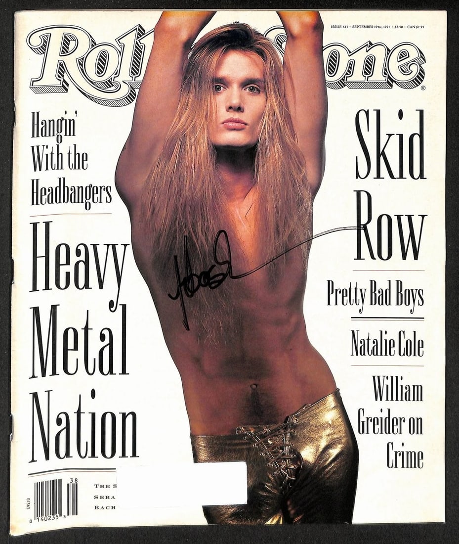 Sebastian Bach Signed/ Autographed 1991 Rolling Stone Magazine JSA 211799: Sebastian Bach Signed/ Autographed 1991 Rolling Stone Magazine JSA 211799 Sebastian Bach's signature on the 1991 Rolling Stone Magazine is a notable feature of this item, which also bears a JSA authen