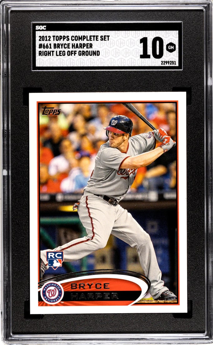 Bryce Harper 2012 Topps Complete Set #661 SGC 10 (1 of 2)