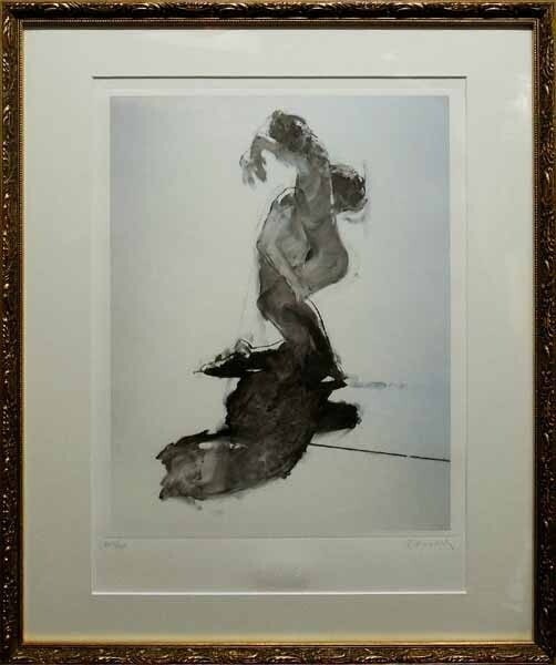 ROBERT HEINDEL Belong II Print Signed ED 262/ 500 Framed With Box yellow bag (1 of 4)