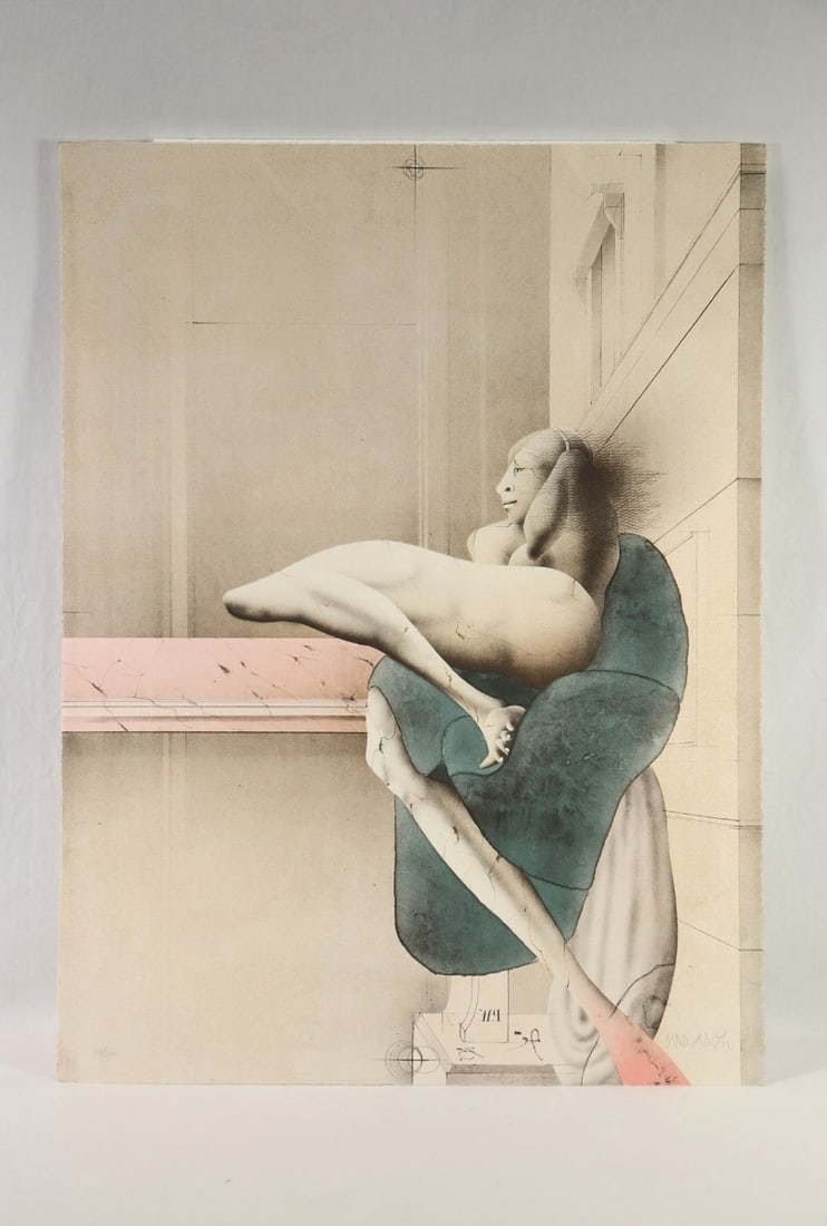 No Frame Paul Wunderlich In praise of Michelangelo Litograph Signed ED 74/ 200 (1 of 8)