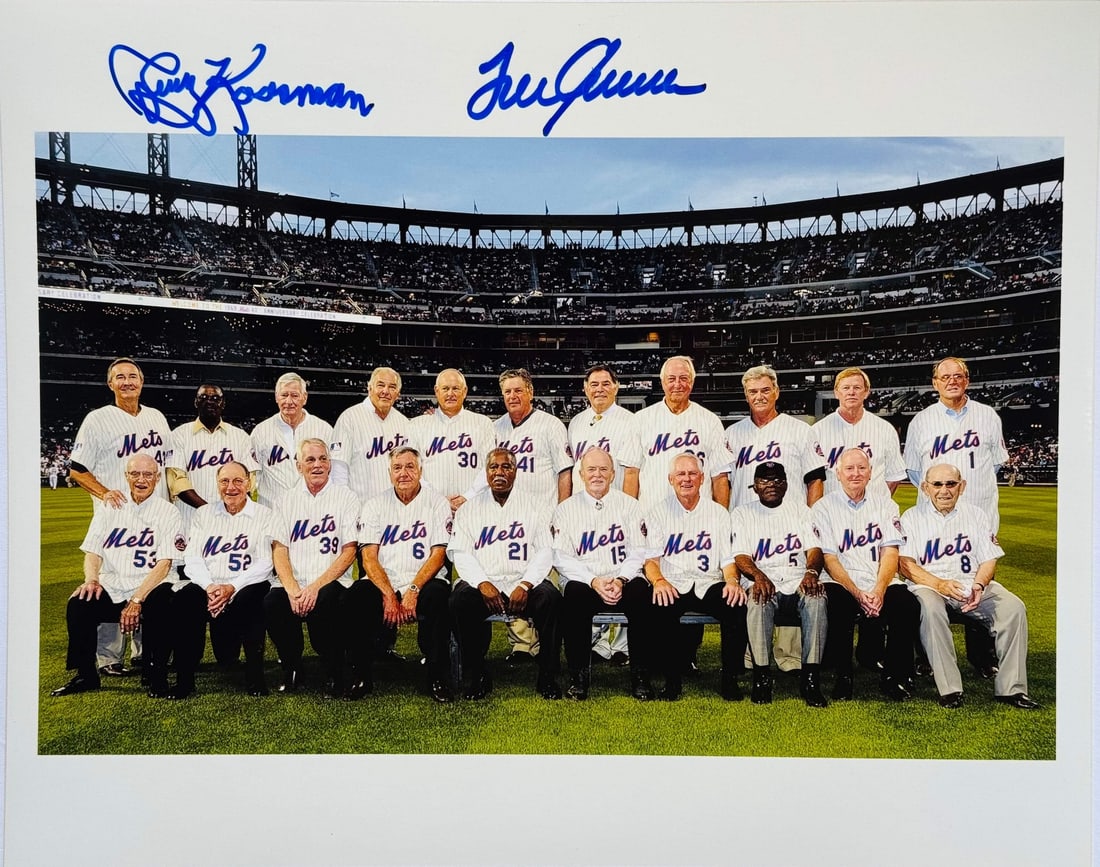 Jerry Koosman & Tom Seaver Autographed 8x10 Miracle Mets Reunion Photo (1 of 1)