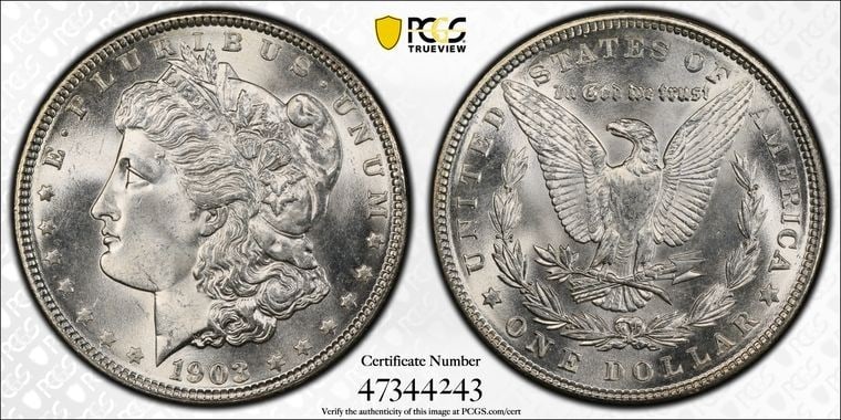 1903 $1 Morgan Dollar PCGS MS67 - 2