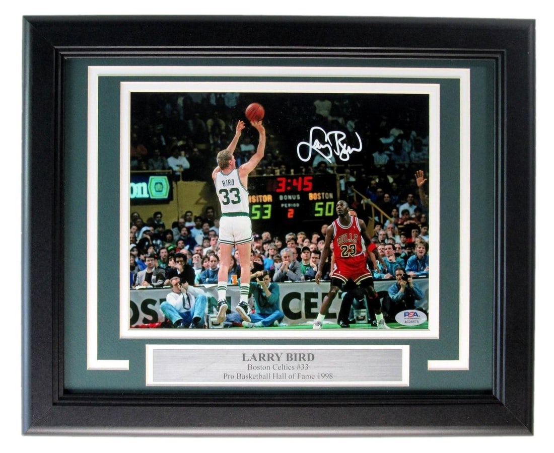 Bird Larry HOF Autographed 8x10 Framed Photo Boston Celtics PSA/ DNA: Bird Larry HOF Autographed 8x10 Framed Photo Boston Celtics PSA/ DNA Item Specifics: Autograph Authentication: Professional Sports Authenticator (PSA) Original/Reprint: Original Player: Larry Bird Pro