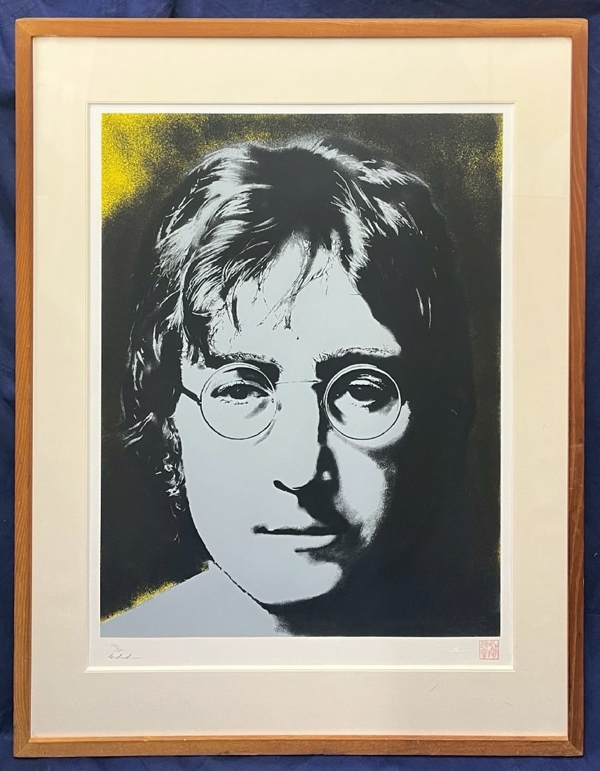 John Lennon Photographic Portrait Silkscreen 174/ 300 Signed by Yoko Ono w Mark (1 of 9)