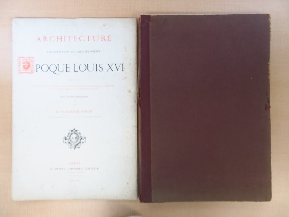 Rodolphe Pfnor French 1st Edition Plates Complete Architecture Louis XVI 1865 (1 of 10)
