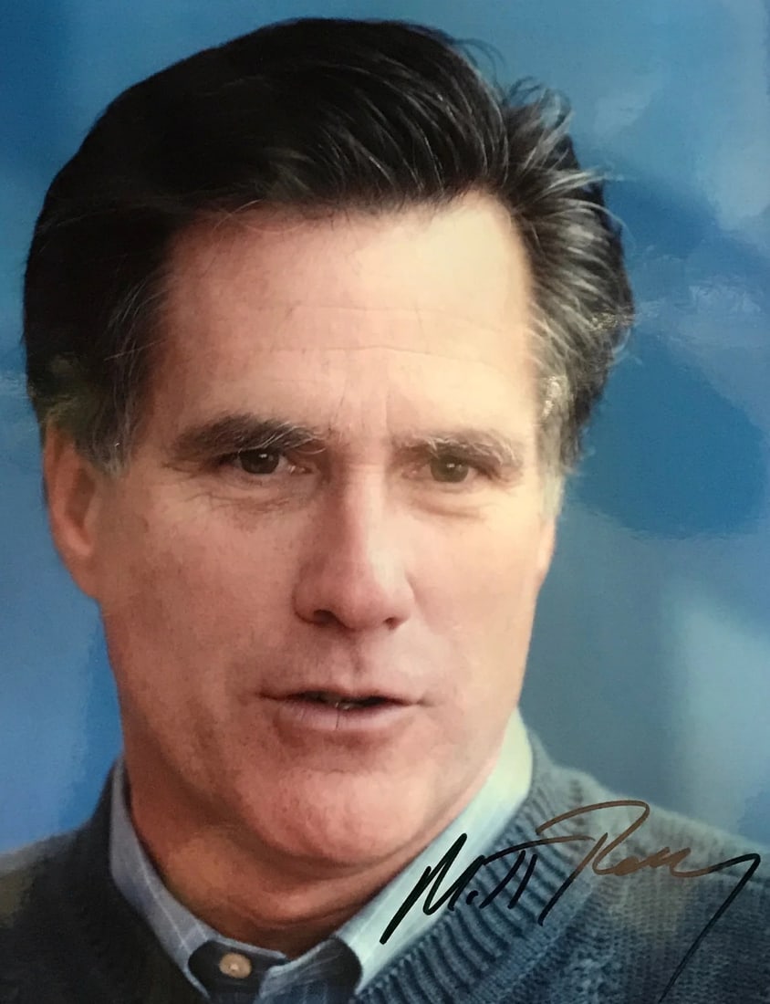 Mitt Romney Autographed 8x10 Celebrity Photo (1 of 1)