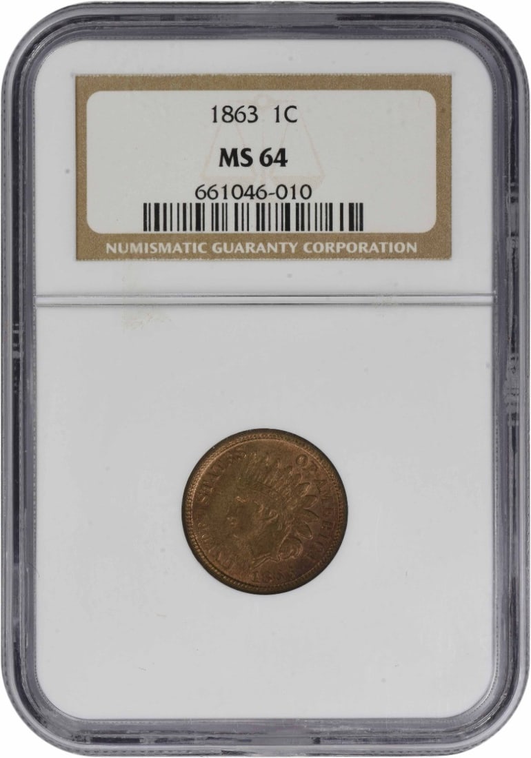 Indian Cent MS64 NGC 1863 (1 of 1)