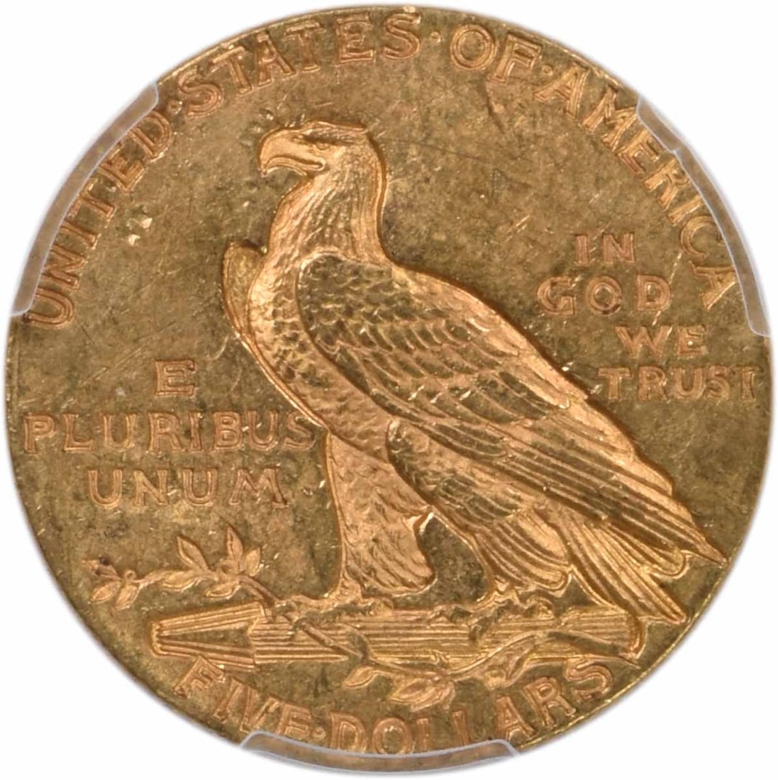 Gold Indian MS62 $5 1911 - 3