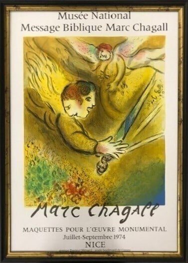 Marc Chagall ANGE DU JUGEMENT Lithograph 1974 Original Chagall Art Vintage Print (1 of 6)