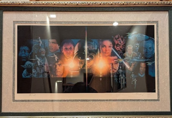 No Frame DREW STRUZAN STAR WARS 2000 Giclee ED200 Signed With COA collectible: No Frame DREW STRUZAN STAR WARS 2000 Giclee ED200 Signed With COA collectible Item Specifics: Artist: Drew Struzan Type: Print Size: Large Theme: Art Production Technique: Giclee Print Original/Licens