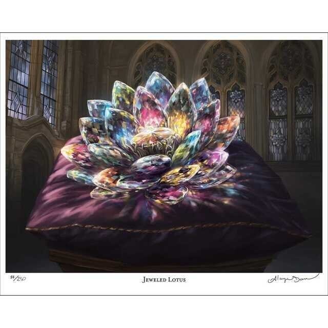 Jeweled Lotus Rare Art Print by Alayna Danner MTG ED250 Magic (1 of 3)