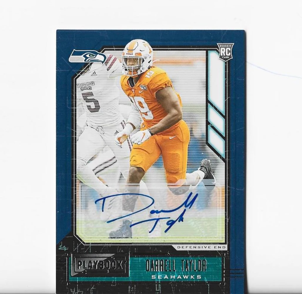 Panini Playbook 2020 Rookie Card Darrell Taylor (1 of 2)