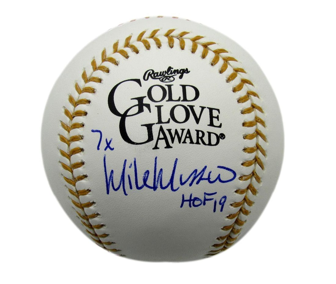 Mike Mussina Autographed/ Inscr Gold Glove Award Baseball Orioles PSA/ DNA 177768: Mike Mussina Autographed/ Inscr Gold Glove Award Baseball Orioles PSA/ DNA 177768 Item Specifics: Sport: Baseball Product: Ball Original/Reprint: Original Autograph Authentication: PSA/DNA Team: Balti