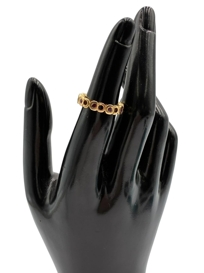 CHANEL Coco Mark Ruby Ring US4.5-5 Yellow Gold 18K - 2