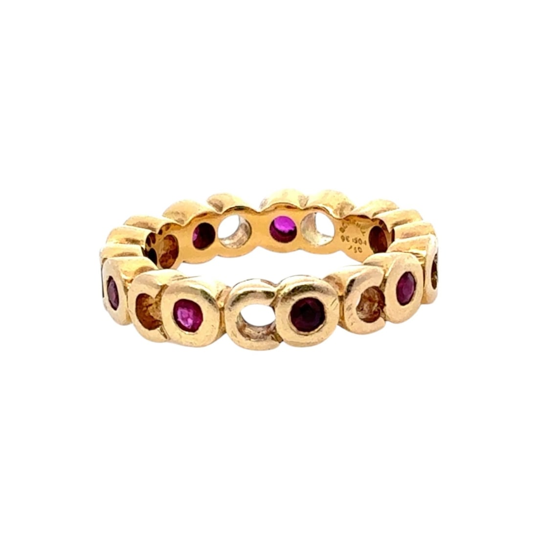 CHANEL Coco Mark Ruby Ring US4.5-5 Yellow Gold 18K - 3