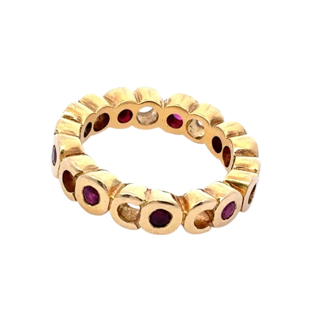CHANEL Coco Mark Ruby Ring US4.5-5 Yellow Gold 18K - 4