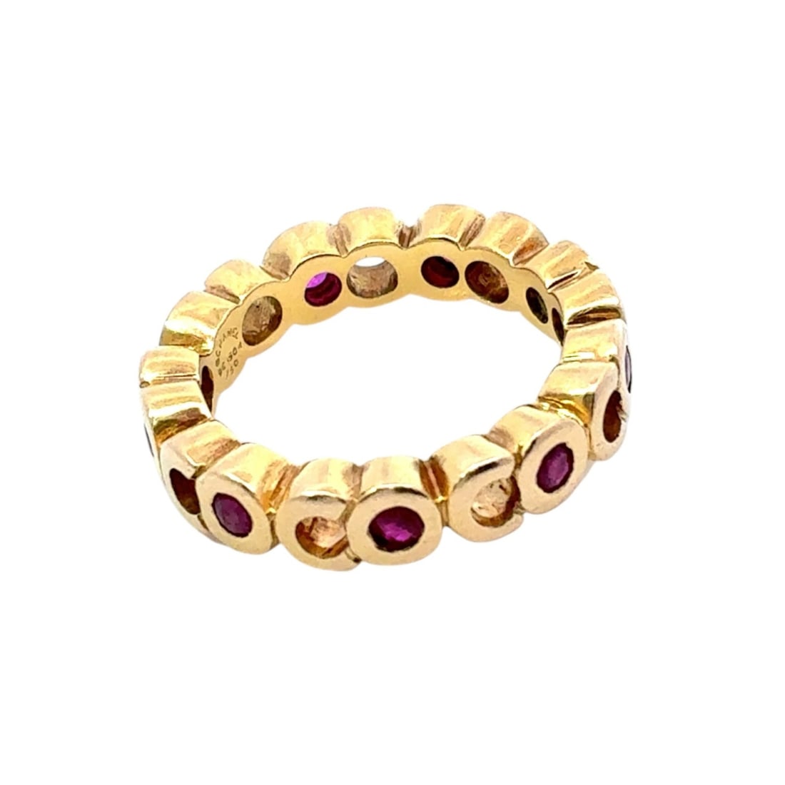 CHANEL Coco Mark Ruby Ring US4.5-5 Yellow Gold 18K - 7