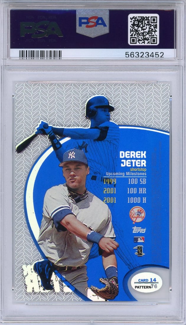 Derek Jeter 1998 Topps Tek Pattern 76 Card #14 (PSA) - 2