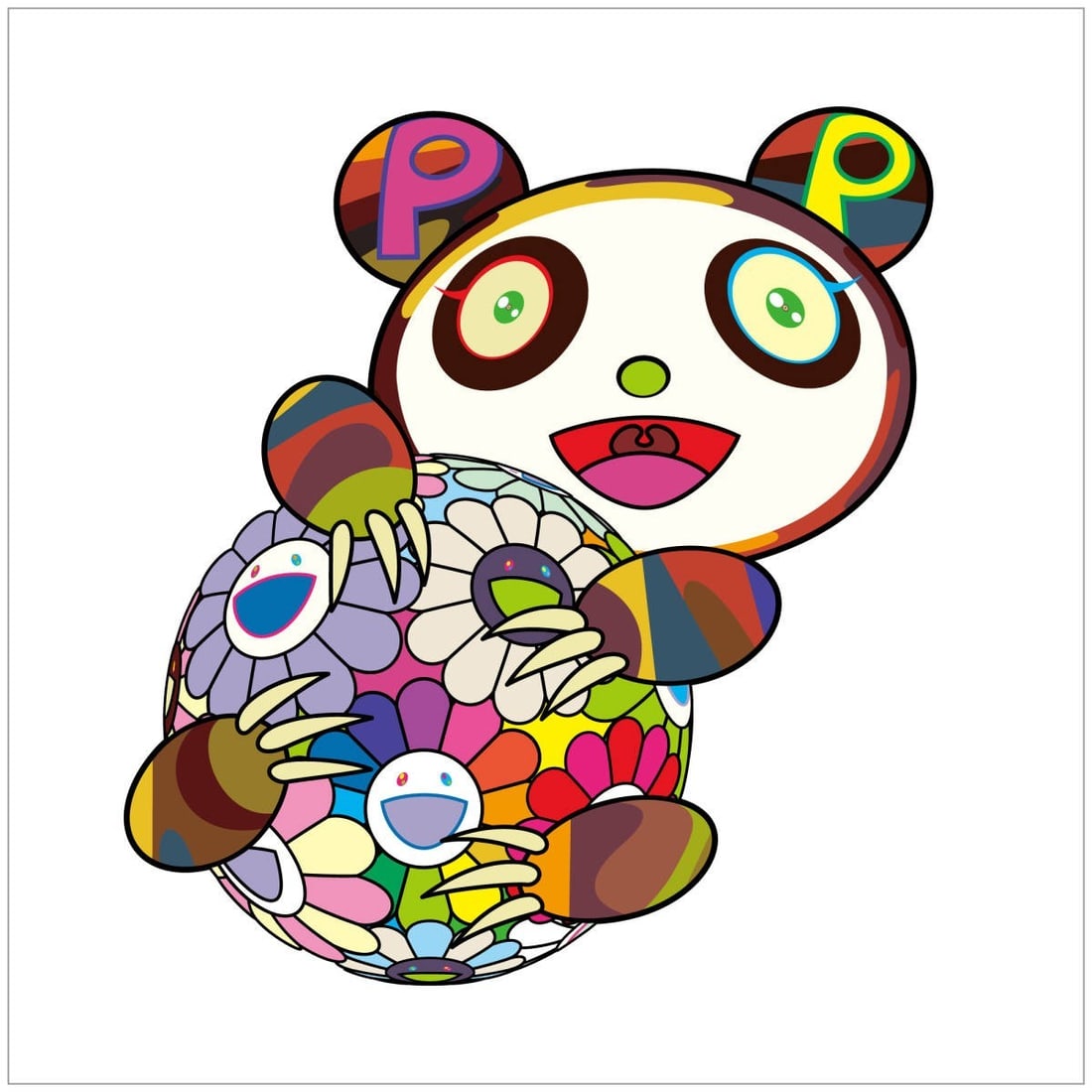 Takashi Murakami A Panda Cub Hugging a Ball of Flowers kaikai kiki ED100 Genuine: Takashi Murakami A Panda Cub Hugging a Ball of Flowers kaikai kiki ED100 Genuine Item Specifics: Artist: Takashi Murakami Type: Poster Color: Multi-Color Date Of Creation: 2000-Now Style: Pop Art Prod