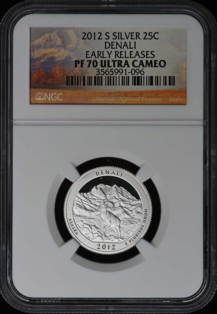 SILVER 5 COIN SET 2012 25C NGC PR70DCAM - 2