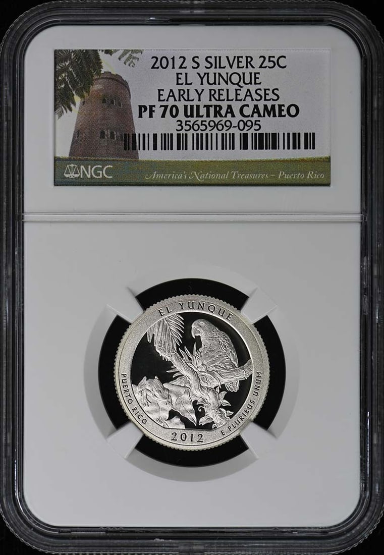 SILVER 5 COIN SET 2012 25C NGC PR70DCAM - 4