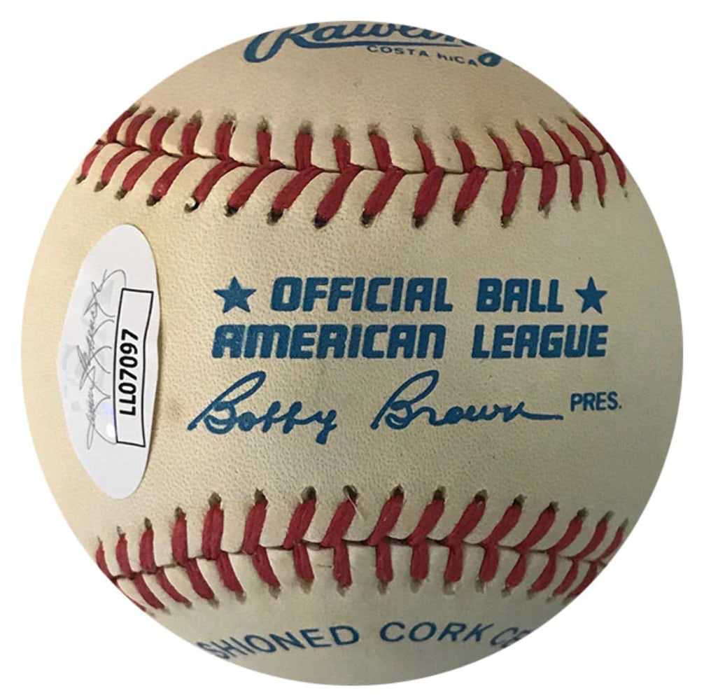 Mel Harder Autographed Official Baseball (JSA) - 2