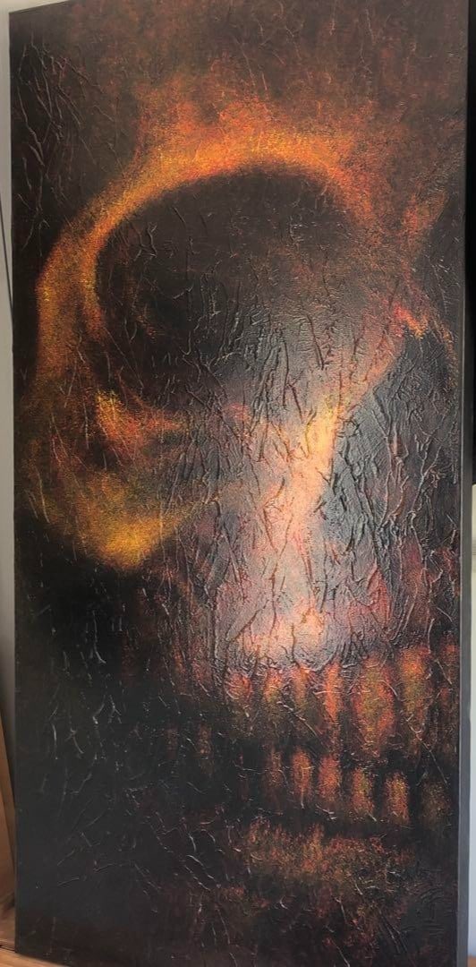 Starlingear Ryk Maverick Original Oil Painting Skull Series 2005 Signed Rare: Starlingear Ryk Maverick Original Oil Painting Skull Series 2005 Signed Rare Item Specifics: Artist: Ryk Maverick Signed By: Ryk Maverick Size: Large Signed: Yes Material: Canvas Certificate Of Authen