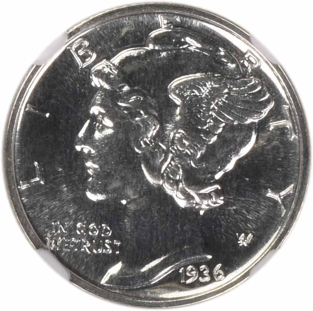 1936 Mercury Silver Dime PR66 NGC - 2