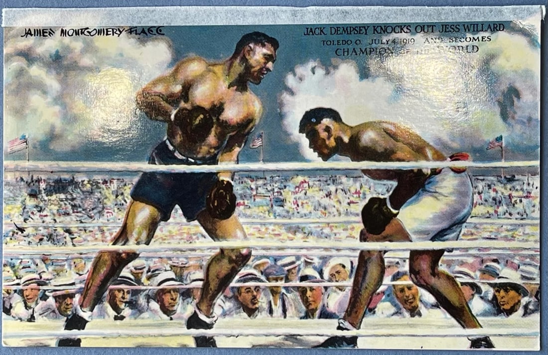 Jack Dempsey Autographed Post Card (JSA) - 2