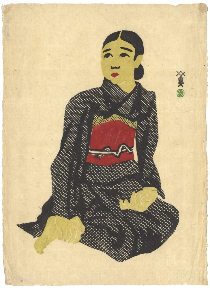 Hide Kawanishi Woodblock Print Japanese Art Showa Period Woman: Hide Kawanishi Woodblock Print Japanese Art Showa Period Woman Item Specifics: Artist: Kawanishi Hide Subject: Portrait / Sitting Woman Material: Washi Paper Style: Japanese Size: 42.5 x 30.5 cm Year 