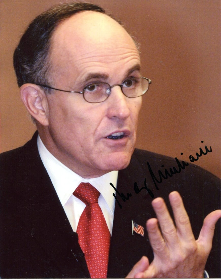 Autographed 8x10 Photo By Rudy Giuliani (1 of 1)