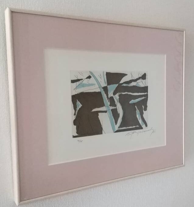 Original Etching Estiu-4 Spain 1988 Signed Albert Rafols Casamada Frame (1 of 10)