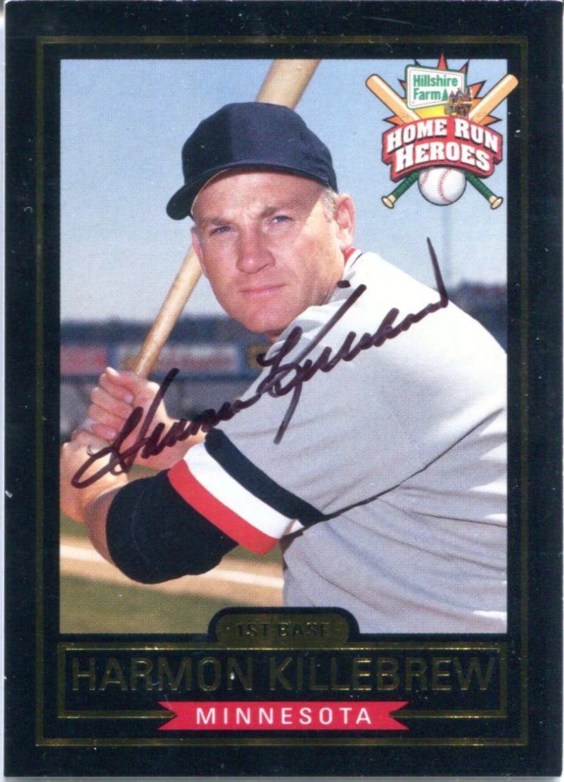 Home Run Heroes Card Autographed by Harmon Killebrew of Hillshire Farms 1999 (1 of 1)