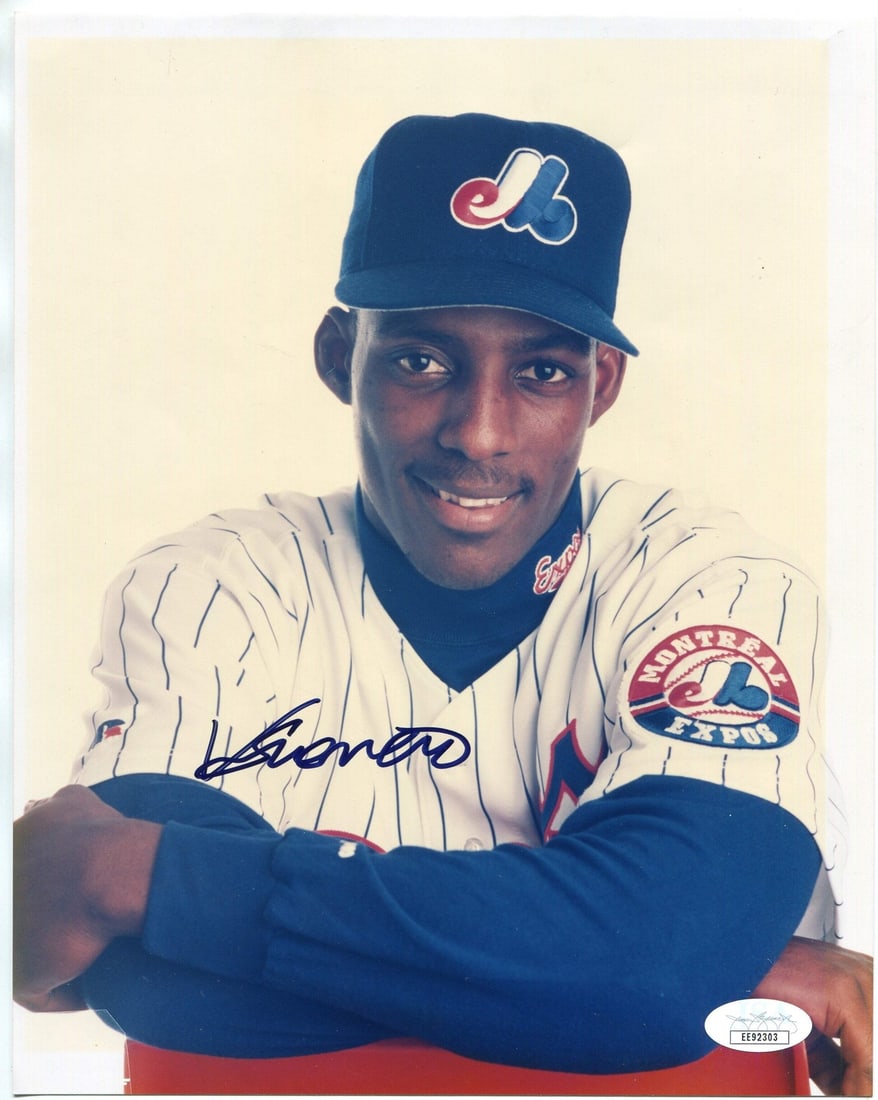 Vladimir Guerrero Autographed 8x10 Baseball Photo (JSA): Vladimir Guerrero Autographed 8x10 Baseball Photo (JSA) Vladimir Guerrero's sharpie signature across the front of this 8x10 baseball photo adds a touch of authenticity to this rare collectible. The ph