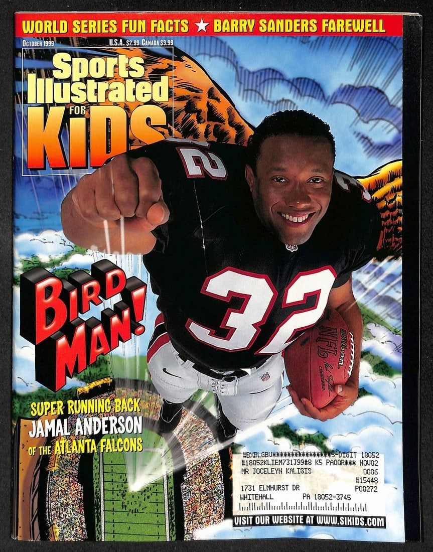 Sports Illustrated Kids Anderson w Card Sheet Dracula Bryant Kobe 9046 (1 of 4)