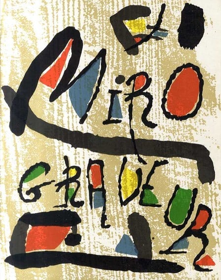 Joan Miro Engraver Etching Jacques Dupin 1961-1973 Lithograph Daniel Lelong 1989 (1 of 3)
