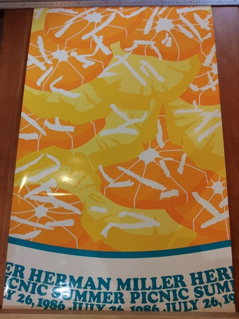 Orange Slice Original Collectible Print 1986 Summer Herman Miller Poster: Orange Slice Original Collectible Print 1986 Summer Herman Miller Poster Item Specifics: Unit Of Sale: Single Piece Personalize: No Artist: Herman Miller Type: Poster Year Of Production: 1986 Signed: 
