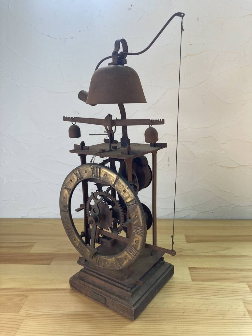 Prewar Spain Antique Mechanical pendulum clock H 41.5cm Rare! Retro Interior: Prewar Spain Antique Mechanical pendulum clock H 41.5cm Rare! Retro Interior Item Specifics: Antique: Yes Shape: NA Autograph Format: NA Signed By: NA Power Source: NA Item Length: NA Vintage: NA Auto