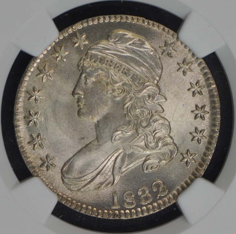 1832 Capped Bust, Lettered Edge 50C NGC MS66 - 2