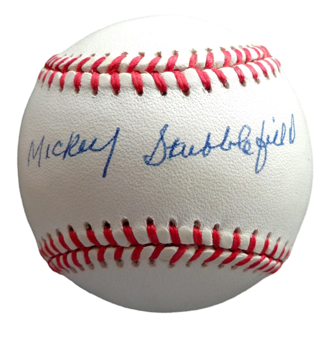 Mickey Stubblefield Signed Negro League Baseball Monarchs KC PSA DNA (1 of 3)