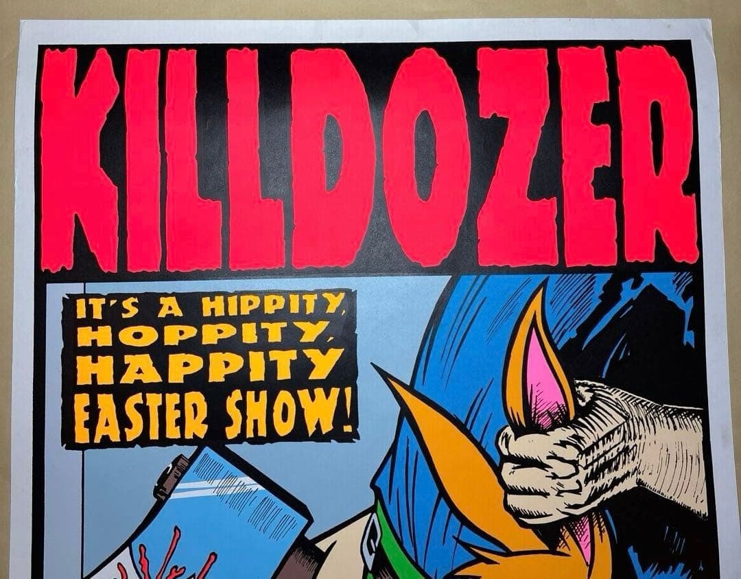 KOZIK KILLDOZER Poster 1993 Silkscreen Signed Limited Edition Print - 5