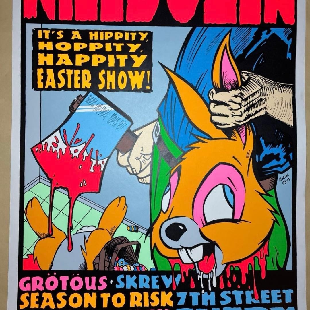 KOZIK KILLDOZER Poster 1993 Silkscreen Signed Limited Edition Print - 6