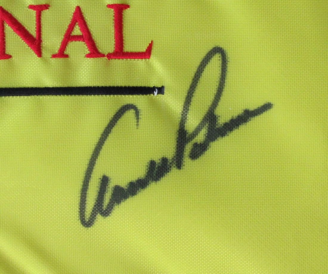 Signed AUTO Pin Flag Framed JSA Arnold Palmer Invitational - 2