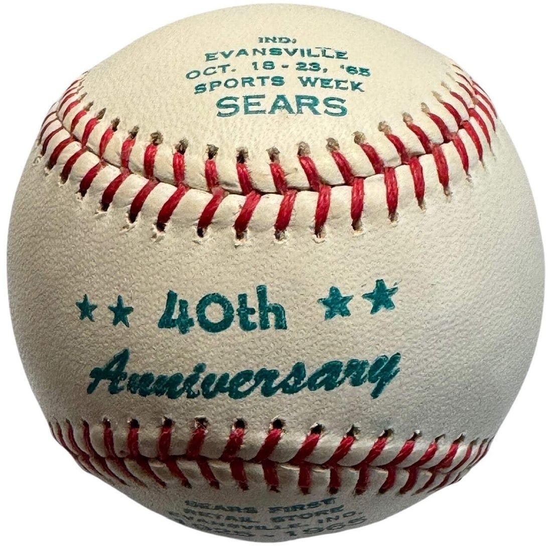 Ted Williams Autographed Sears 40th Anniversary Baseball (JSA) - 6