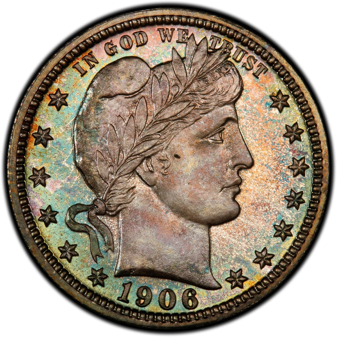 Quarter 25C Barber PCGS PR67+ CAC - 3