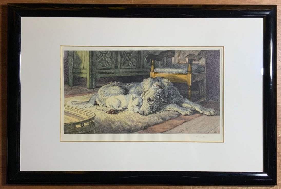 Herbert Dicksee Frost & Reed Comrades Dogs Terrier Hound Original Etching 1928: Herbert Dicksee Frost & Reed Comrades Dogs Terrier Hound Original Etching 1928 Item Specifics: Artist: Herbert Thomas Dicksee Unit Of Sale: Single Piece Signed By: Herbert Thomas Dicksee Image Orienta