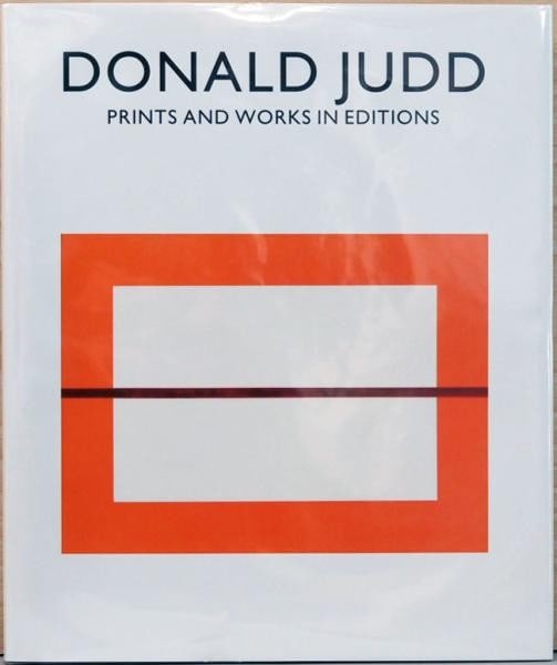 Hardcover Book Catalogue Raisonne Editions Prints by Donald Judd 1996 (1 of 2)