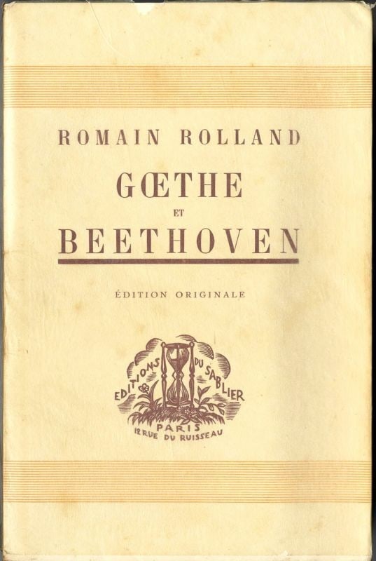 Woodblock Art Rare Book French Japanese Goethe Beethoven Antique (1 of 3)