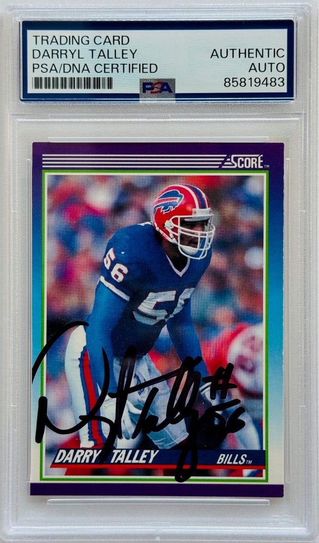 Talley Darryl Autographed 1990 PSA Score Card #156 (1 of 2)